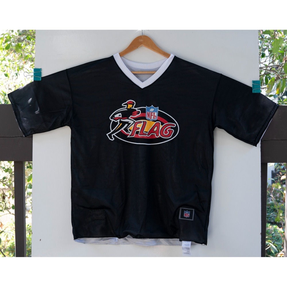 Nike NFL Flag‎ Football Reversible Jersey Black White Red Size XL